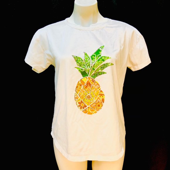 Anthropologie Tops - Anthropology Farm Pineapple Tee Shirt - New with Tags